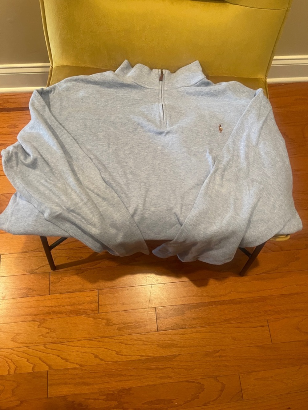 Ralph Lauren Light Blue Half-Zip Pullover Sweater